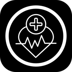 Heart Beat Vector Icon Design