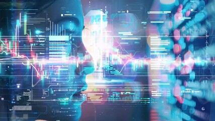 Developer coding AI and big data solutions for e-commerce