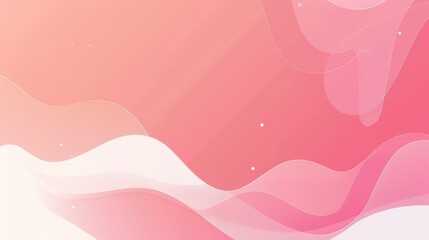 Abstract background with soft pink and white wavy lines.