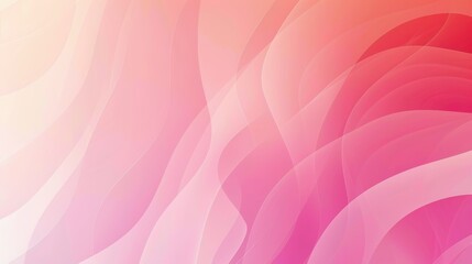 Abstract pink and white wave background with soft gradient.