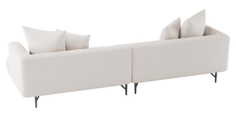 Modern and Stylish Sofas for Home and living rooms - Perfect for Contemporary Luxury Interiors - 3d model render realistic realism - png - transparent background