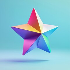 Obraz premium Colorful Geometric Star in Abstract Design