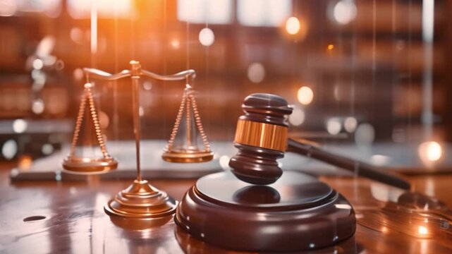 A number of examples of digital law show how it can be applied to online technology, including smart law, legal advice icons, a mallet for the judge, balance, justice scale, and books for a courtroom.