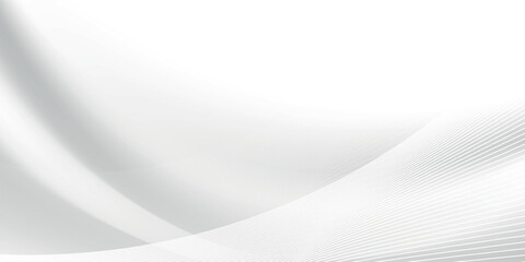 Abstract white and gray color background with geometric round shape. Vector illustration.