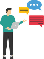 Businessmen listen to information from other people. Summarize and record the minutes of the meeting

