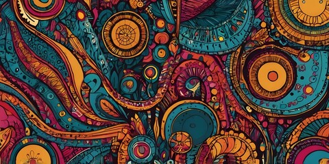 abstract background fabric of illustration