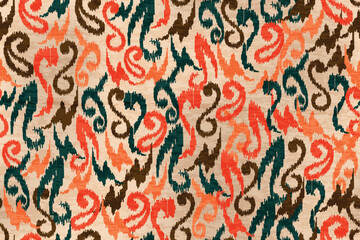 abstract seamless motif fabric patterns, abstract ikat, carpet, fabric, batik	