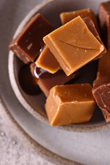 candies soft caramel handmade for dessert