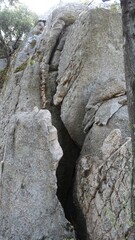 A glimpse of the giant rocks shaped by the wind present in the Gallura area of Sardinia, Italy.