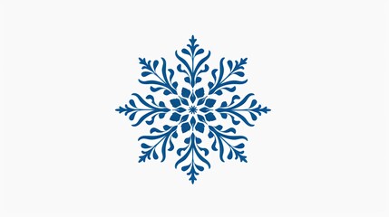 snow icon vector Symbol of winter, white background