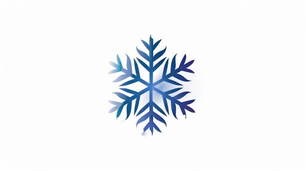 snow icon vector Symbol of winter, white background