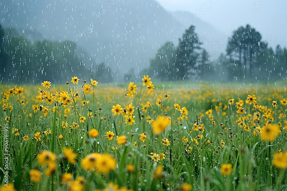 Canvas Prints meadow with yellow flowers