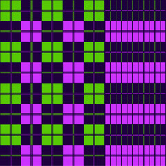 Seamless pattern of Sarung A01 on Green and Purple color scheme, showing calm and elegant vibes. Sarung is Indonesian traditional garment with a unique textures