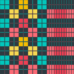 Seamless pattern of Sarung A01 on Toscanian color scheme, showing fun and calm vibes. Sarung is Indonesian traditional garment with a unique textures