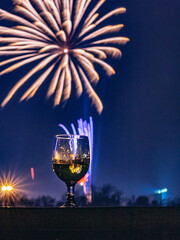 1 January 2009, Jakarta, Indonesia, South East Asia, Fireworks on new year night.