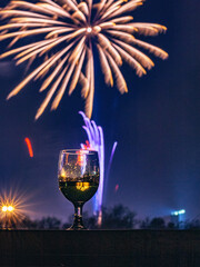 1 January 2009, Jakarta, Indonesia, South East Asia, Fireworks on new year night.
