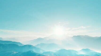 Majestic Sunrise or Sunset over the Mountains