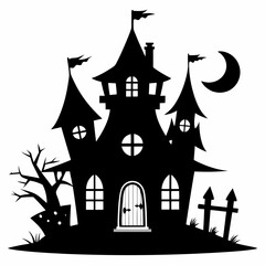 black fairy halloween witch house black silhouette