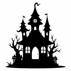 black fairy halloween witch house black silhouette