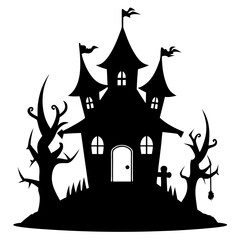black fairy halloween witch house black silhouette