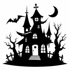 black fairy halloween witch house black silhouette