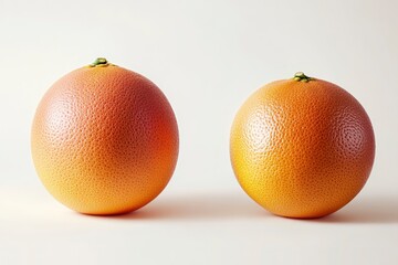 grapefruit isolated on white background, full depth of field, ai