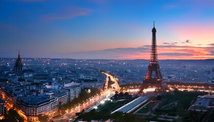 Eiffel Tower at Sunset