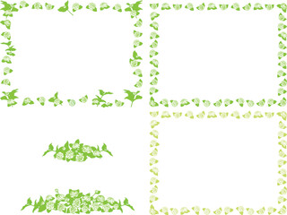 jasmine frames with leaf.eps for Mother day of Thailand cerebration stationary, presentation