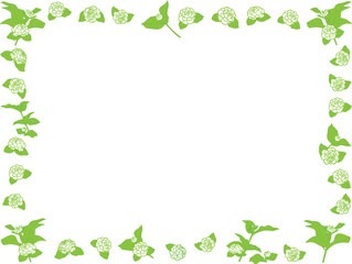 jasmine frame with leaf.eps for Mother day of Thailand cerebration presentation