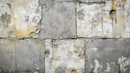 Obraz premium grey concret stone wall, grungy and have some wholes