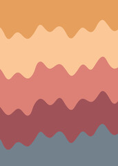 Colorful warm abstract graphic background. Abstract poster