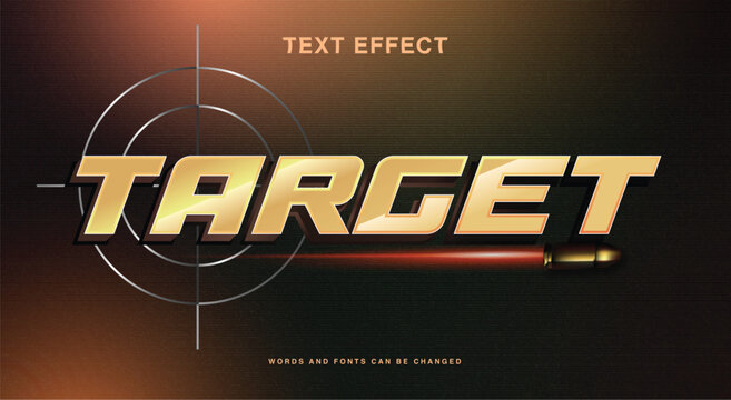 target editable text effect