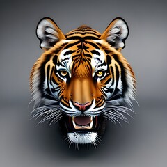 tiger head illustration