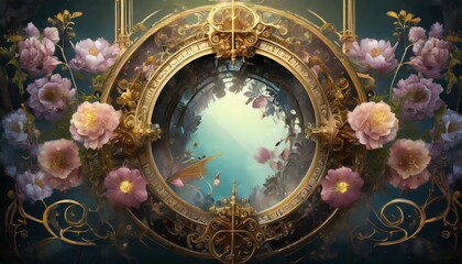 background with flowers