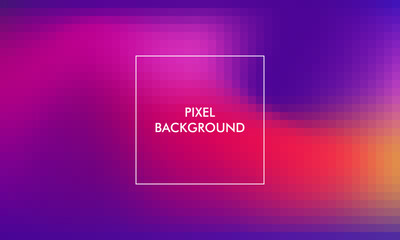 pixel gradient texture abstract background with blue, orange, yellow, red pastel, purple color