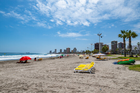 Beachfront of Iquique, Atacama desert, Chile, South America
