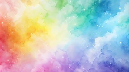 Pastel rainbow watercolor bleed background , watercolor, rainbow, pastel, colorful, abstract, fluid, artistic, brush strokes, blending