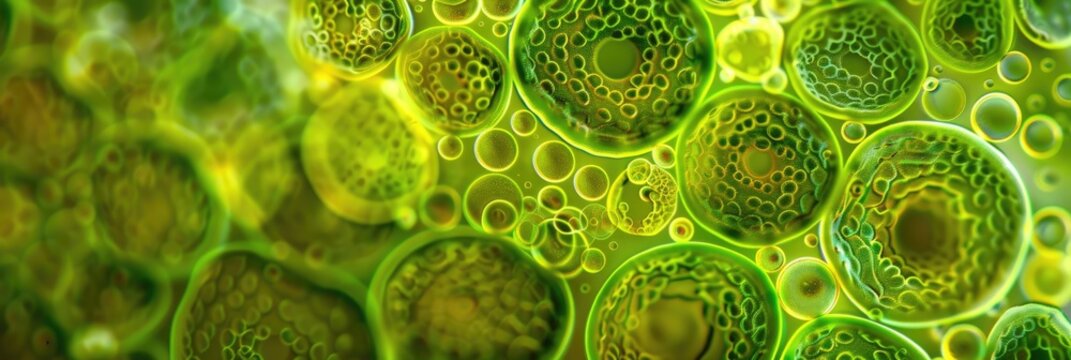 Volvox aureus Wimperkugel green alga reproductive cells zygotes sexual reproduction under differential interference contrast