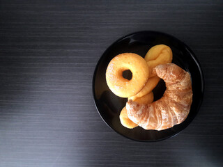 croissant on a plate 019