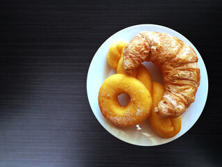 croissant on a plate 018