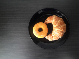 croissant on a plate 015