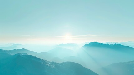 Fototapeta premium Majestic Sunrise or Sunset over the Mountains