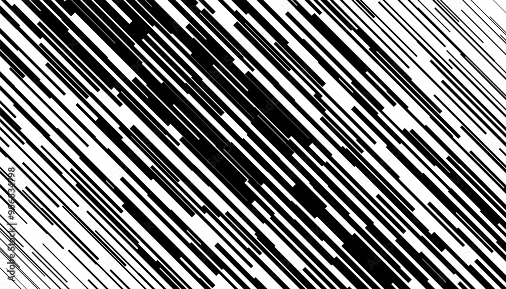 Poster black and white abstract diagonal stripes. speed effect pattern for background and jersey design. fu