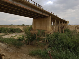 old ruined bridge, Jordan Israel border