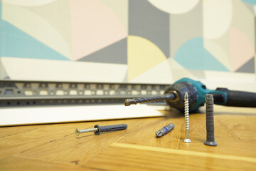Fitting Skirting Boards using an electric drill. Fit Skirting Boards, Fitting Skirting. Apartment...