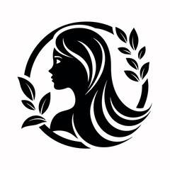 Beauty care logo vector art illustration.
