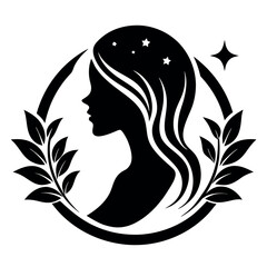 Beauty care logo vector art illustration.
