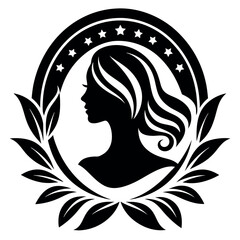 Beauty care logo vector art illustration.
