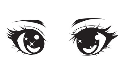 Cute anime girl eyes