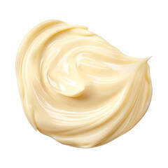 Portion of mayonnaise sauce isolated from background